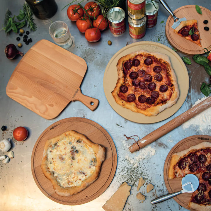 Fund din lemn pentru Pizza Amigo