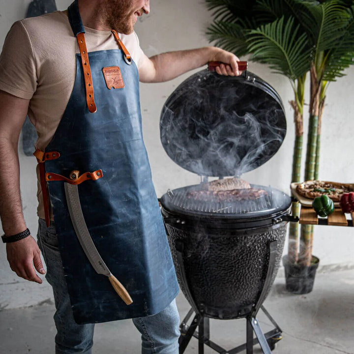 Șorț Mr. Smith cu buzunar – albastru