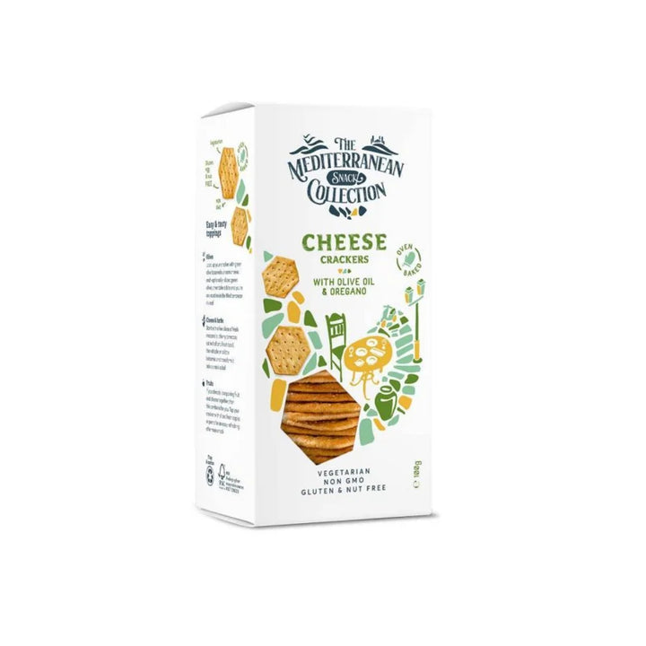Cheese, olive oil, and oregano crackers 100g