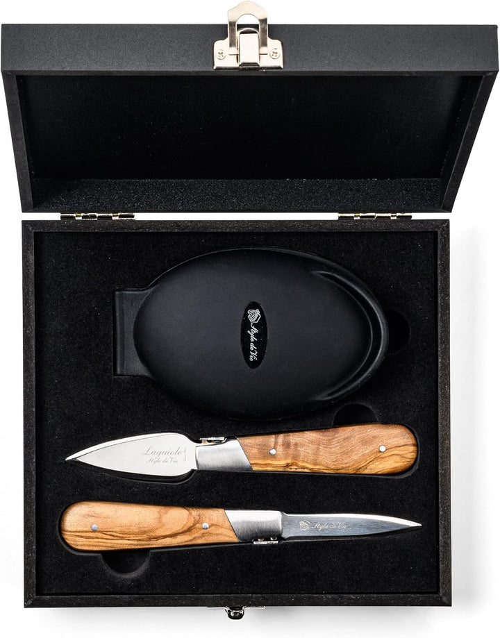 Set cuțit pentru stridii Luxury Line Laguiole - Lemn de Măslin
