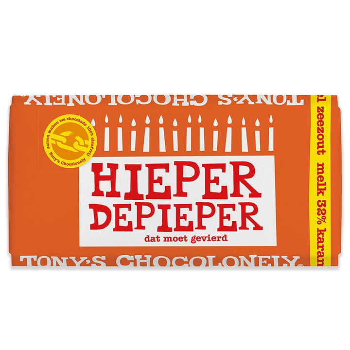 Tony's Chocolonely - cu Caramel si sare de mare 180g