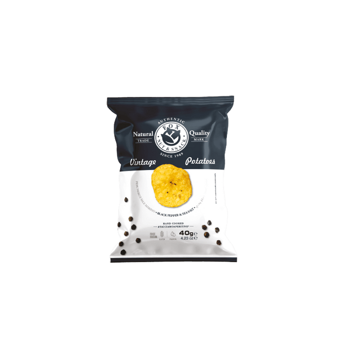 Black Pepper Chips 40g, Fox