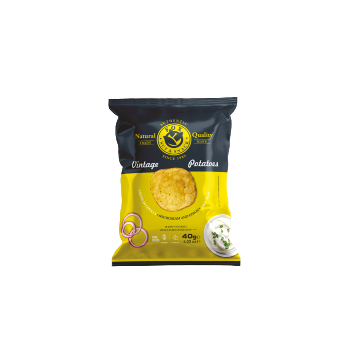 Onion and Sour Cream Potato Chips 40g, Fox