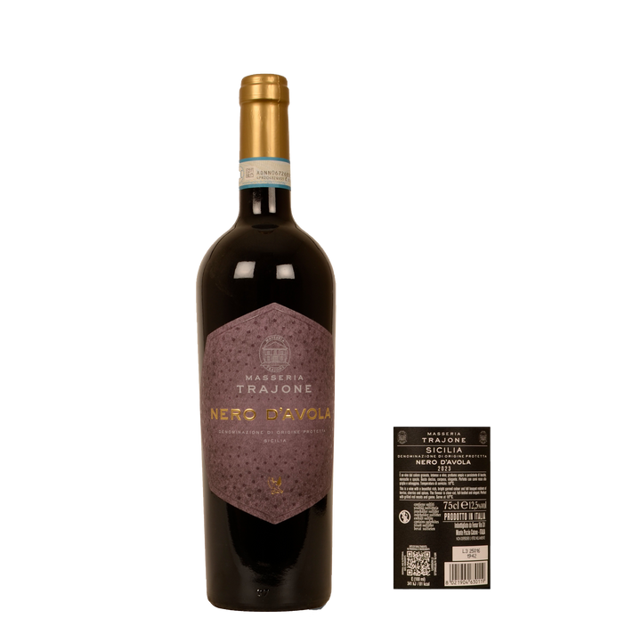 Masseria Trajone DOP Nero d’Avola 2023 Красное вино | 0,75 л | Италия