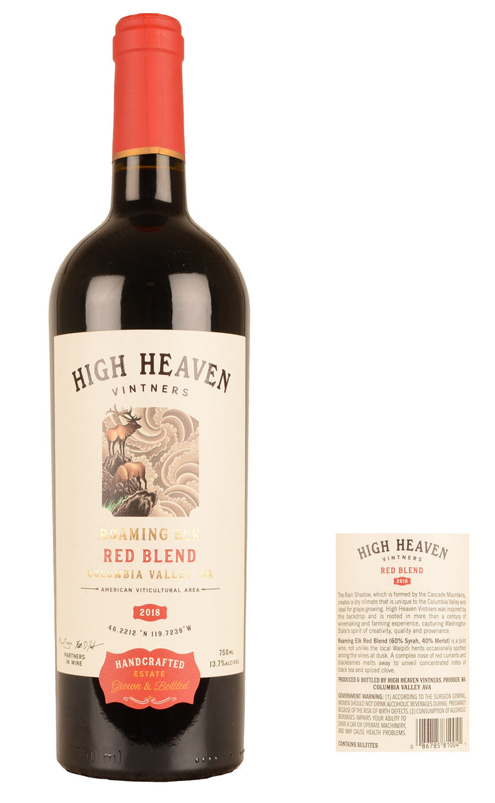 High Heaven Vintners Columbia Valley Roaming Elk 2018  Vin roșu | 0,75 L | SUA
