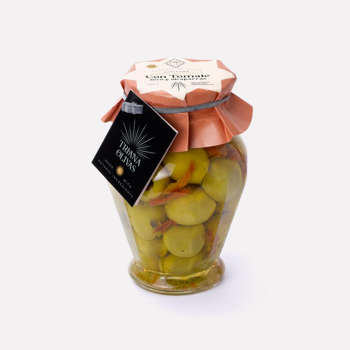 Оливки Гордаль с вялеными томатами и каперсами 580гр