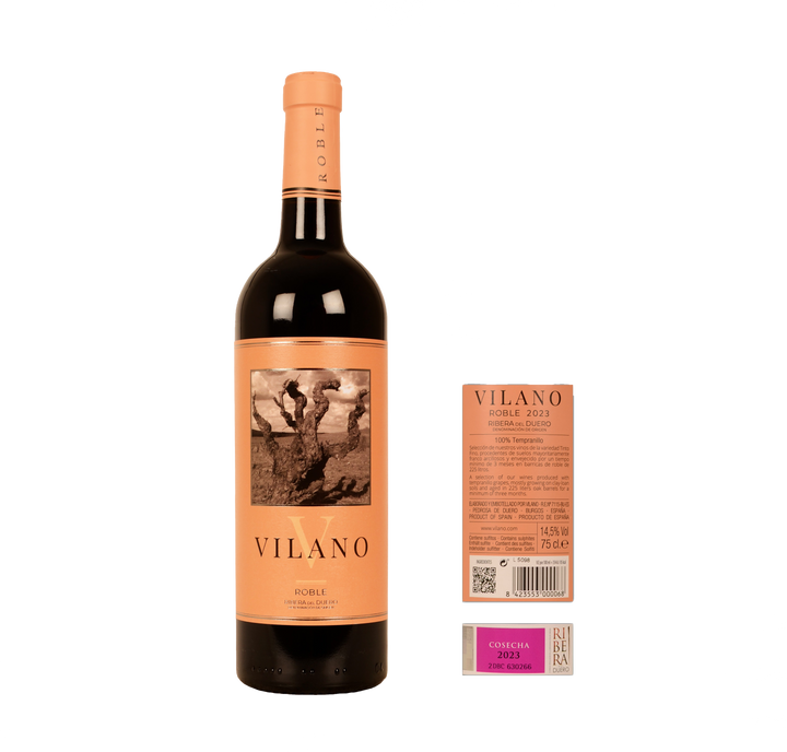 Bodegas Viña Vilano Roble Tempranillo 2023 Красное вино | 0,75 л | Испания